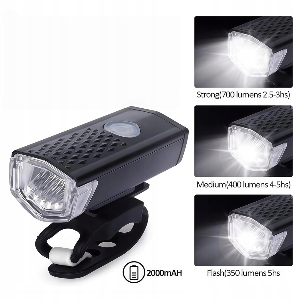 LAMPY ROWEROWE LED PRZÓD TYŁ UNIWERSALNE DOROSŁE DZIECI