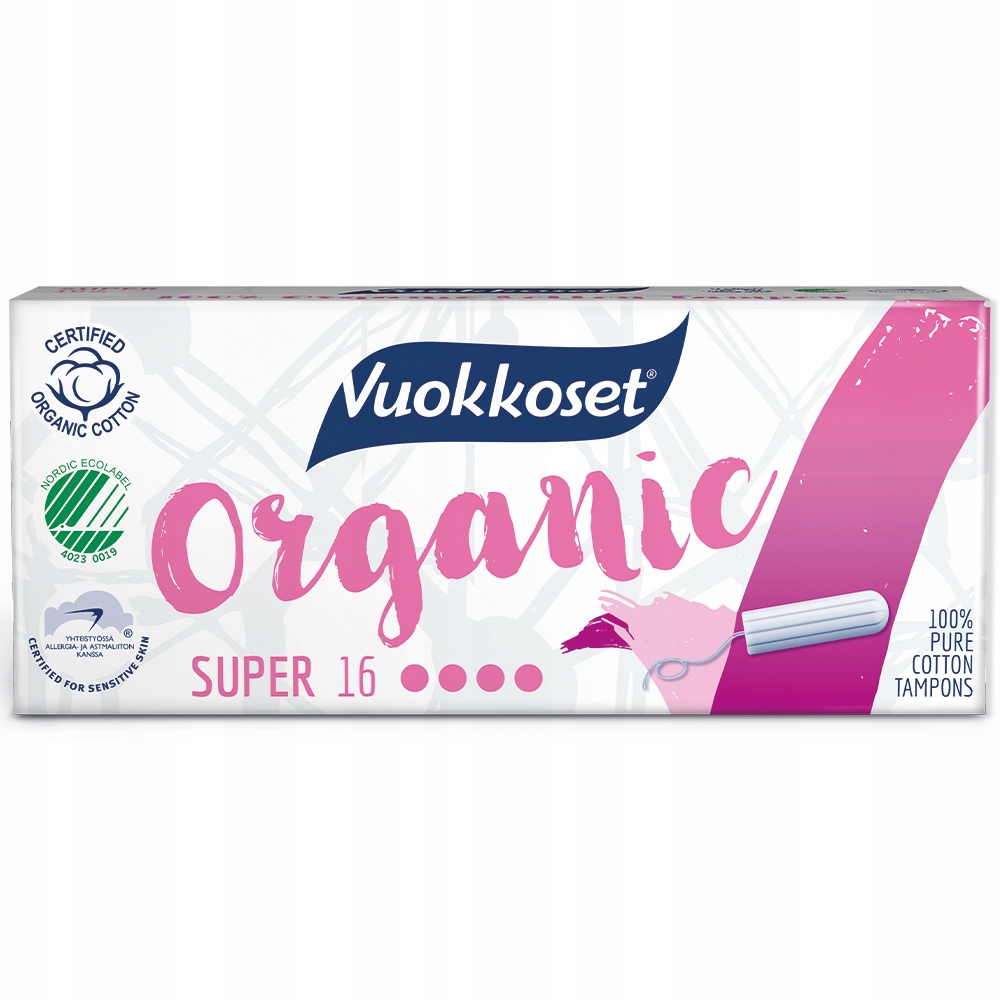 

Vuokkoset Tampony Organiczne Wersja X16