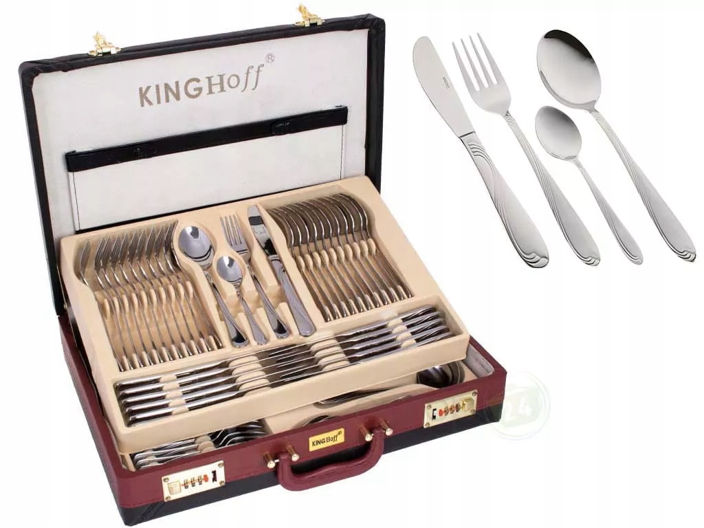 Príbory Kinghoff KH3508 Sada Kufor 72 Prvkov