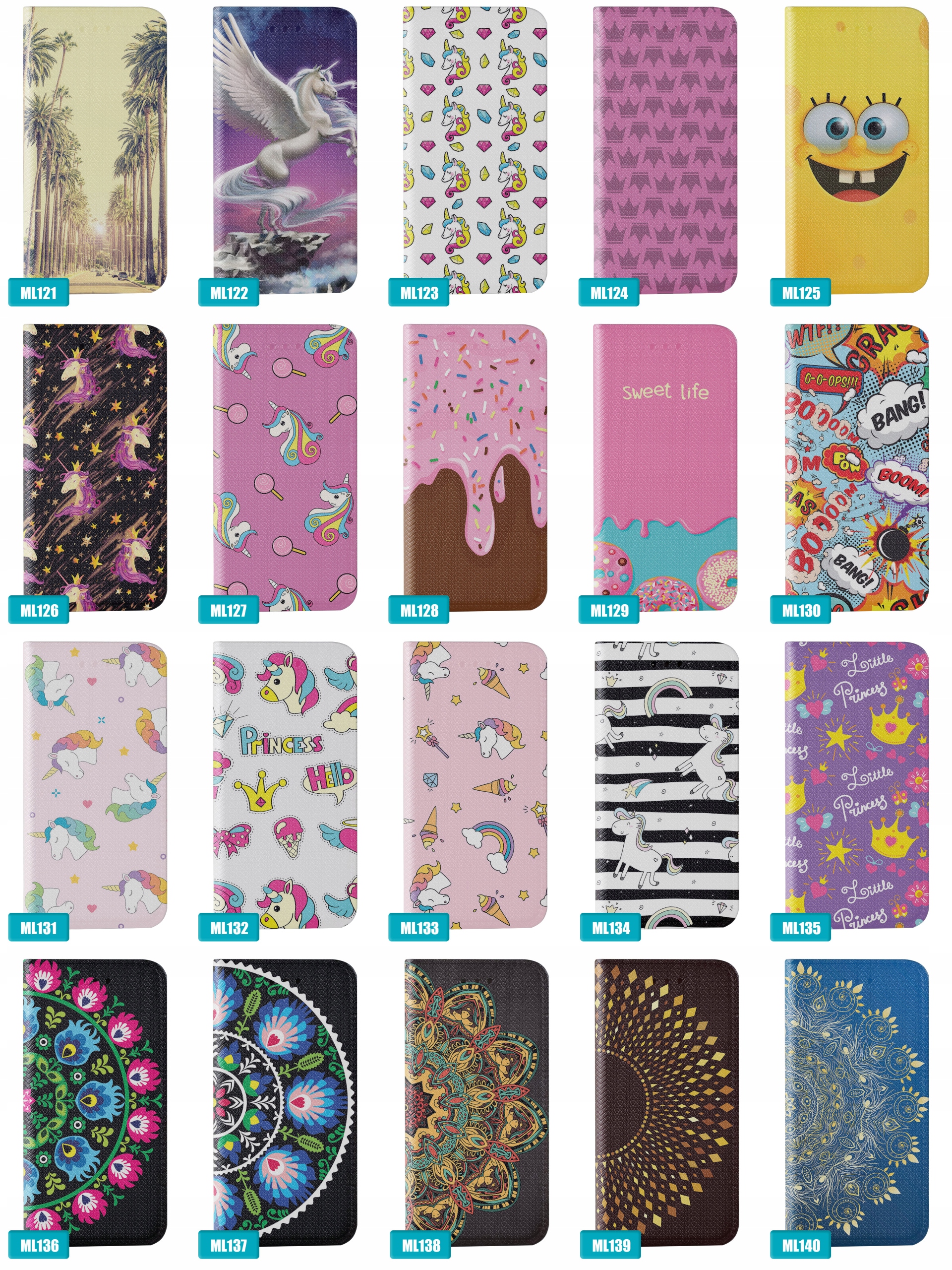 ETUI MAGNET do Samsung Galaxy A52 5G / A52s SZKŁO Kolor wielokolorowy