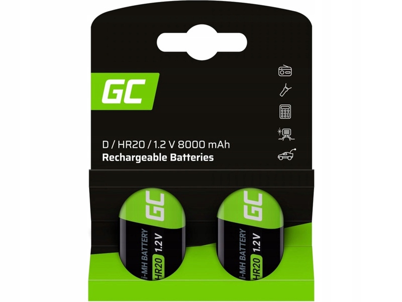 

Akumulatorki HR20 8000 mAh Green Cell (2 szt.)