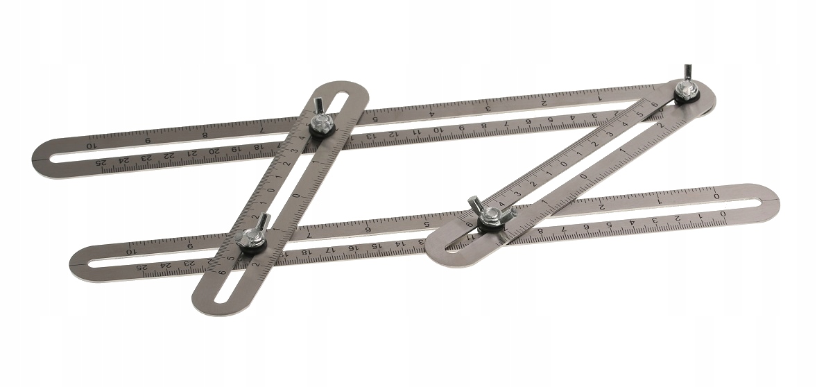 

Kątownik Nierdzewny Regulowany Miarka Templater