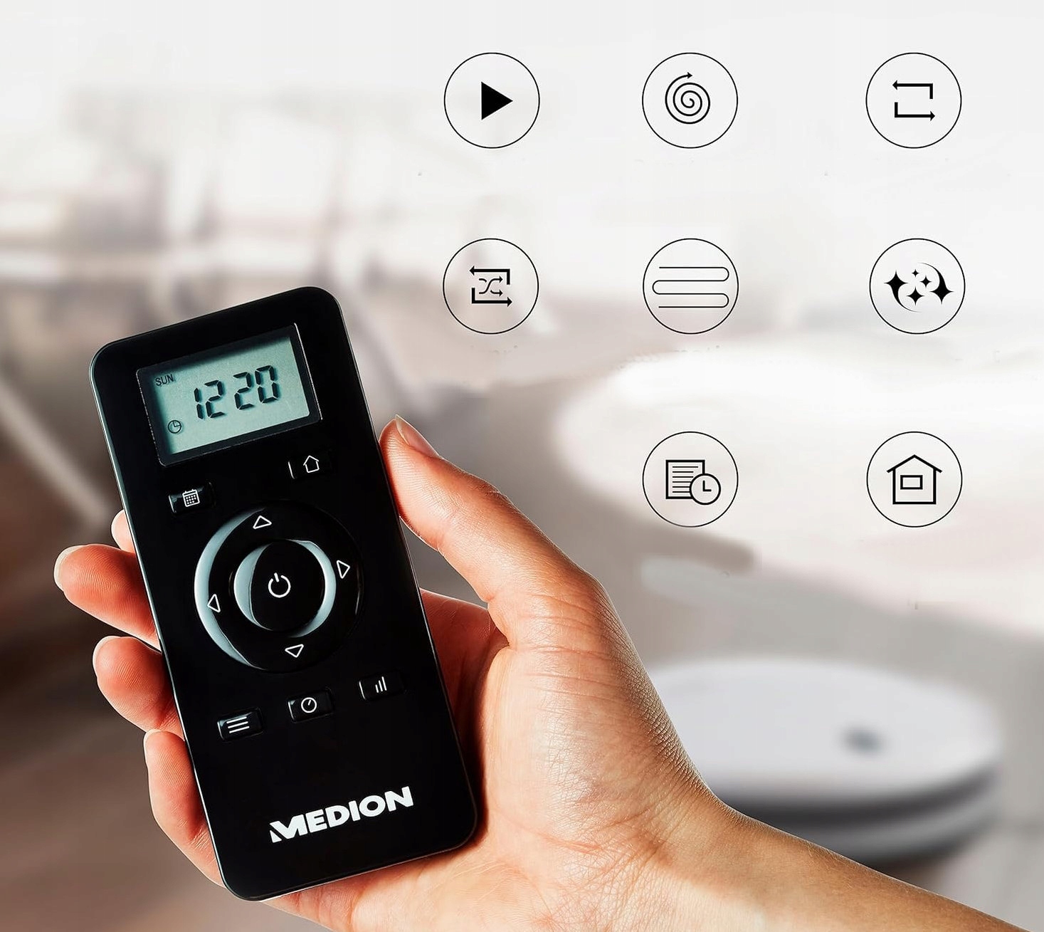 2w1 MOCNY ROBOT SPRZĄTAJĄCY ODKURZAJĄCY MOPUJĄCY MEDION SZCZOTKA+2xBOCZNE EAN (GTIN) 5906846923686