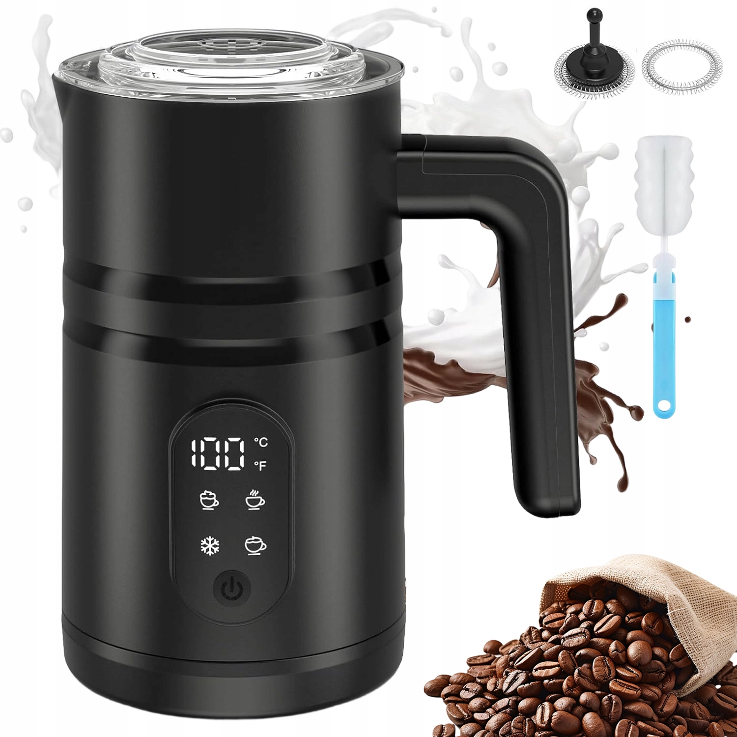 Elektrický Napěňovač Mléka 5 V 1 Pro Studenou A Teplou Pěnu