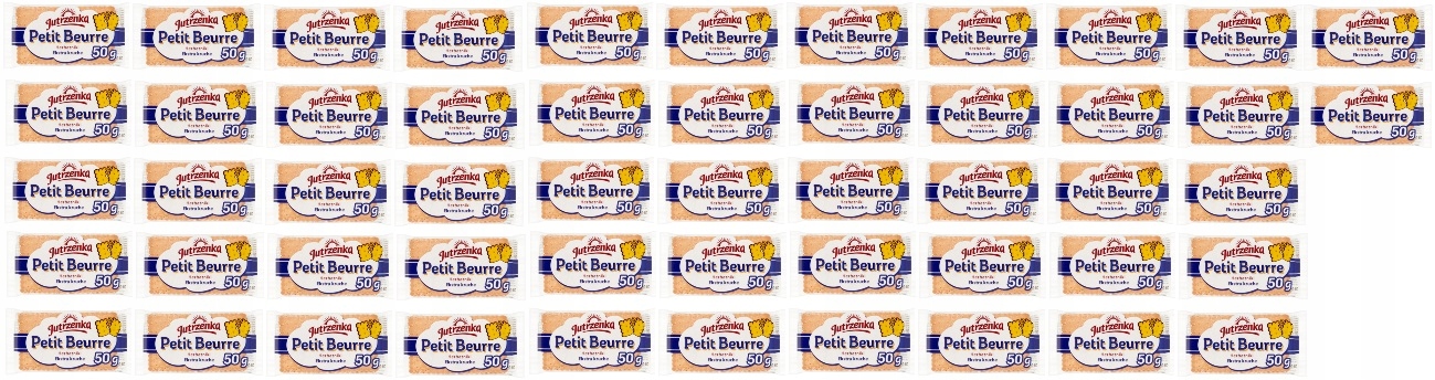 52x 50g Jutrzenka Petit Beurre Herbatniki ekstra kruche Karton