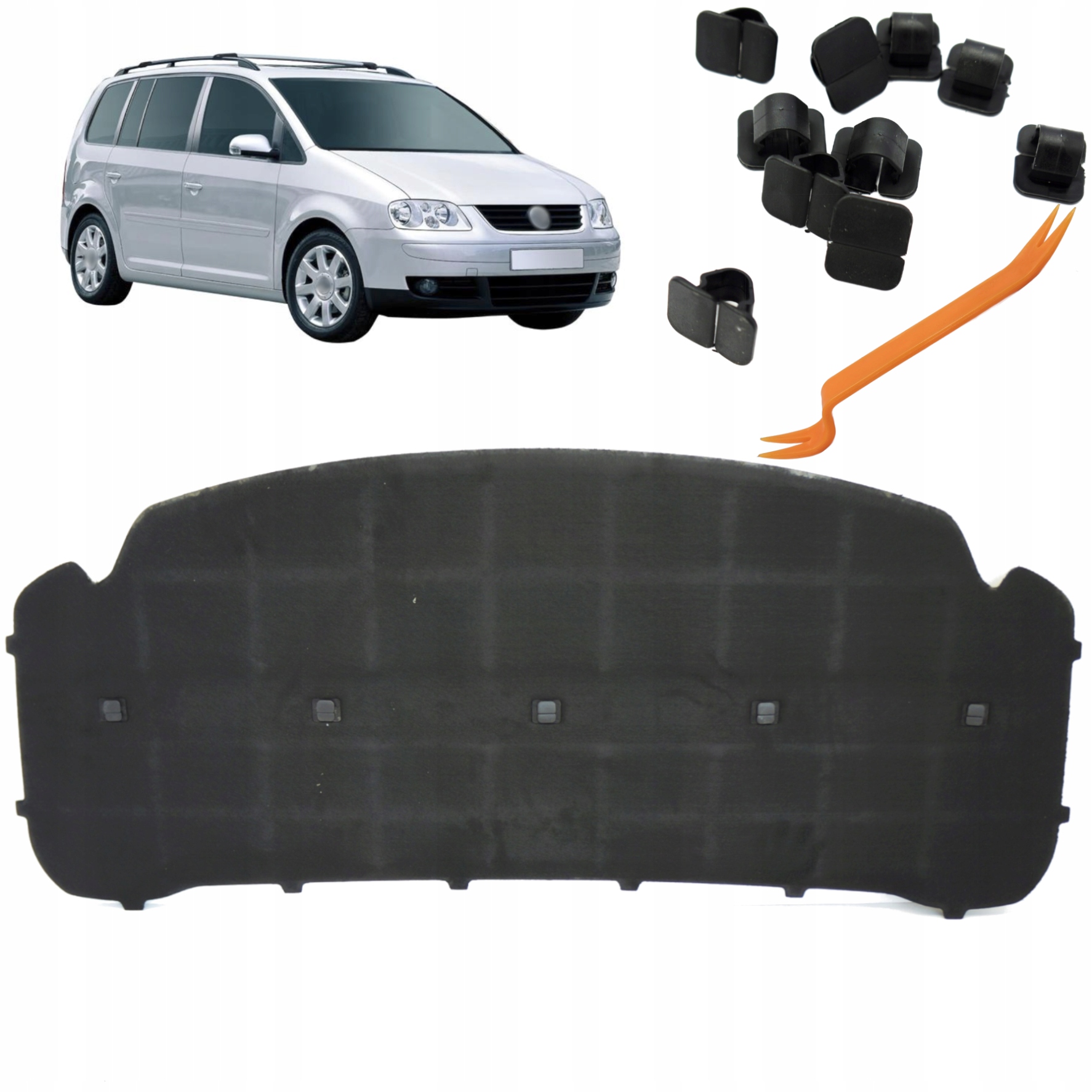 Odhlučnění kapoty Izolace Podbitka Volkswagen Touran 1 03-06 Stíhač