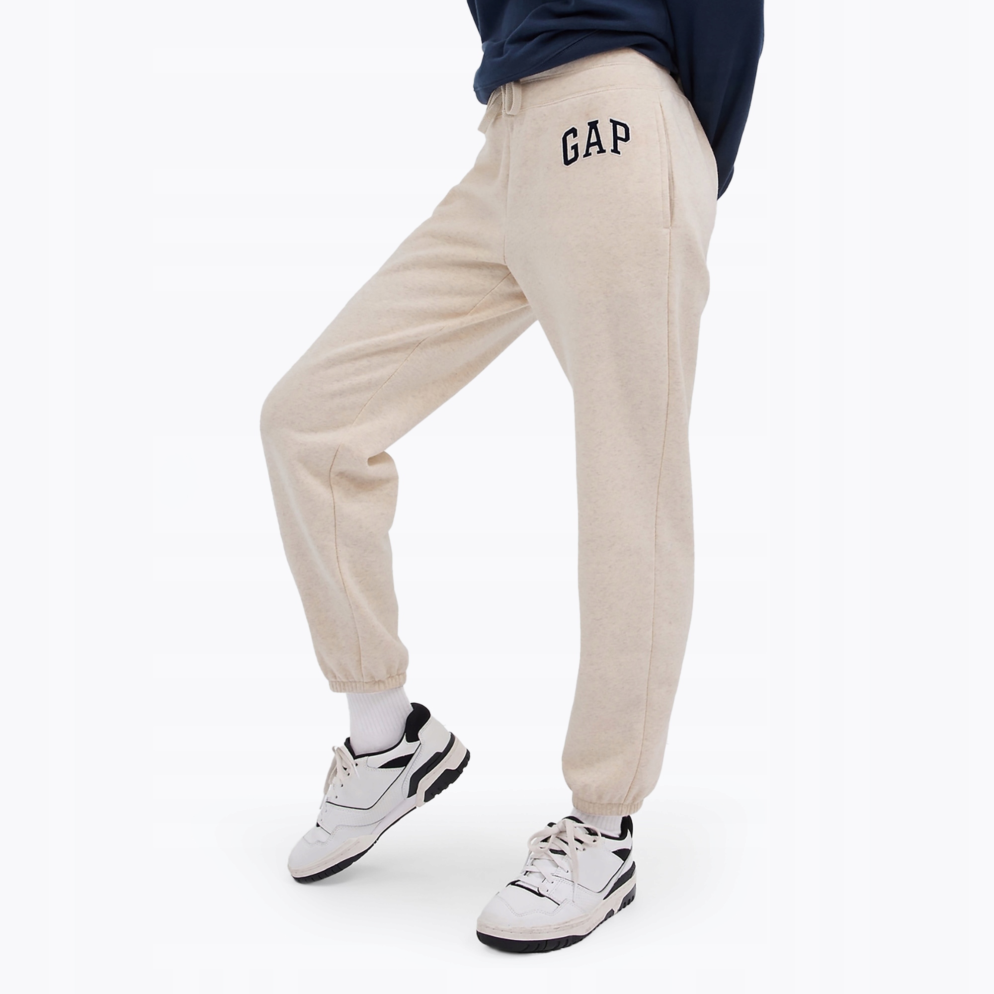 Gap Tepláky Logo fleece béžová