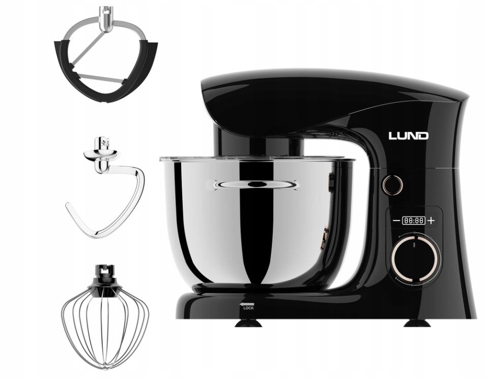 Planetární robot Lund 1500 W s mísou o objemu 5 l a časovačem. Ideální do kuchyně!