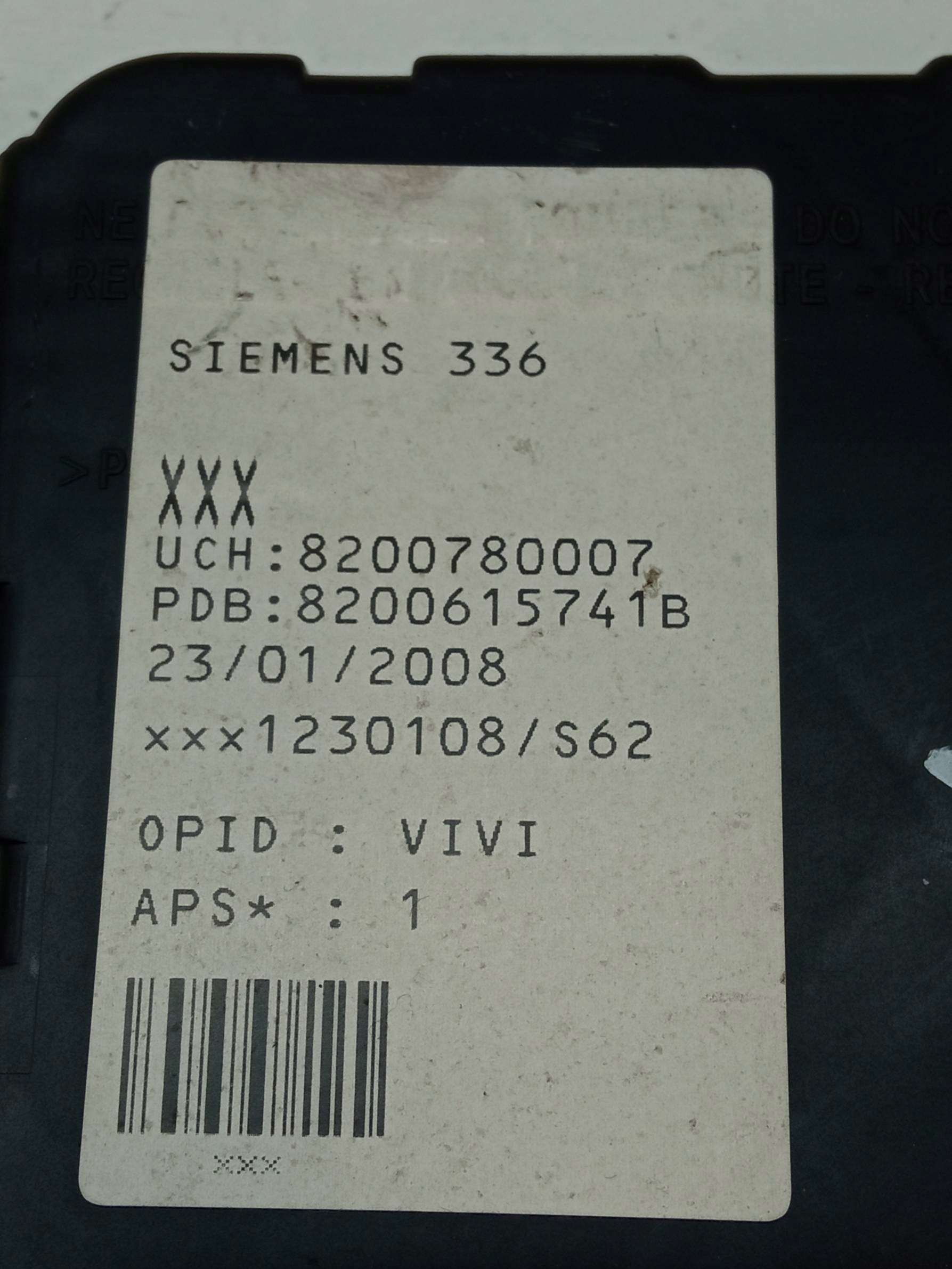 compartment BSI 8200780007 Renault Megane II (2002-2009)