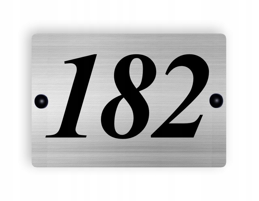 Tabliczka adresowa ALUMINIUM 3D Numer nr domu