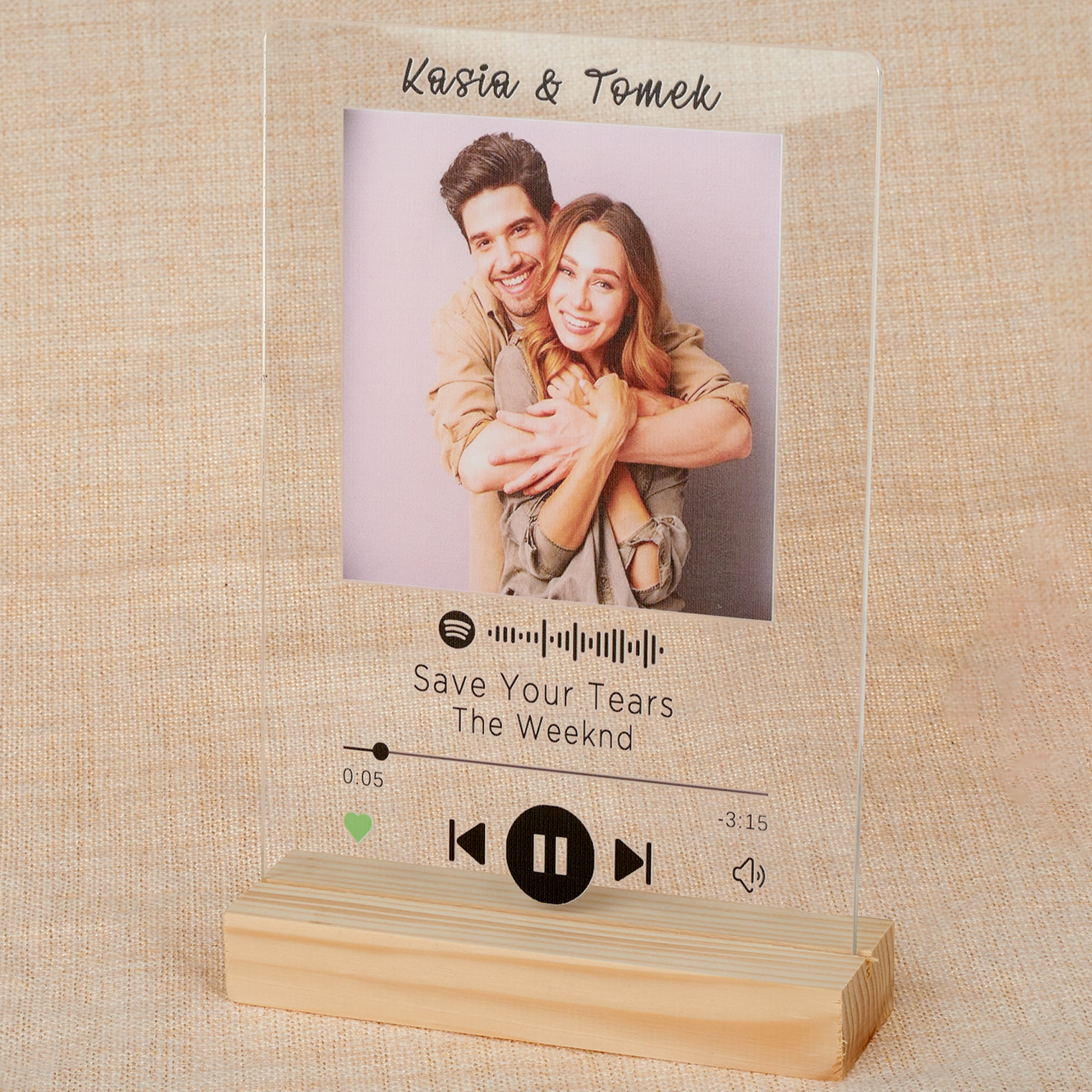 RAMKA SPOTIFY TWOJE ZDJECIE PREZENT WALENTYNKI Y4 Marka Propa-Ganda