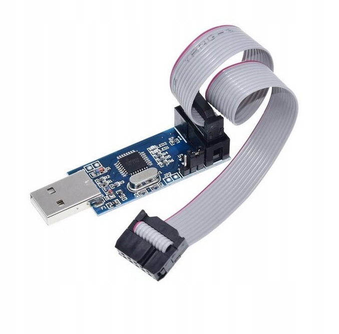 Programator USB ASP ISP ATMEL AVR +Taśma + Adapter Producent bez marki