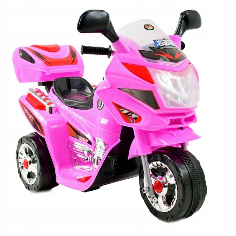 MOTOR, MOTOREK ŚCIGACZ Z KUFERKIEM I DŹWIĘKAMI/MOT