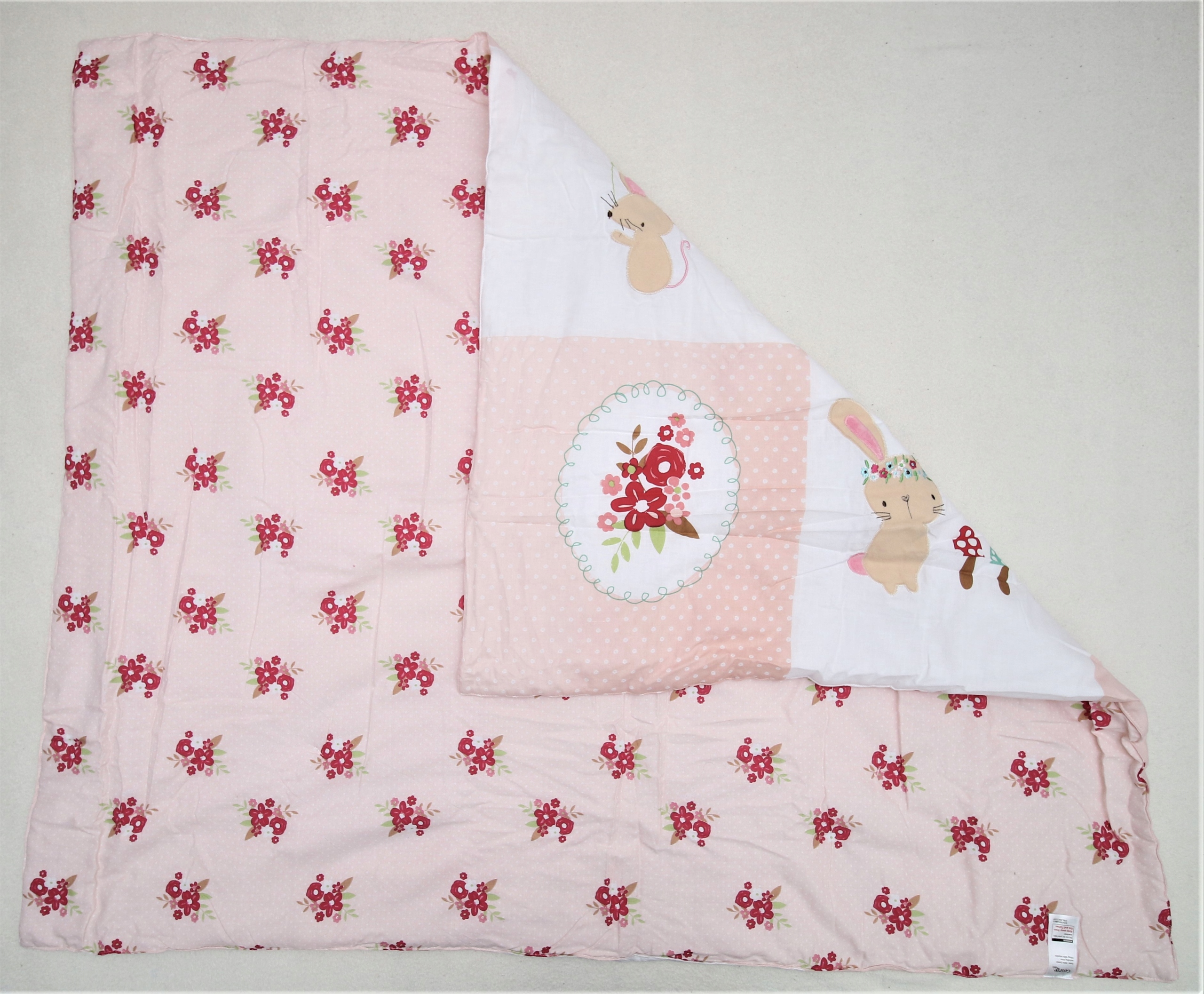 KOŁDERKA DO ŁÓŻECZKA 100 x 120 DZIECIĘCA BAWEŁNA Długość 120 cm