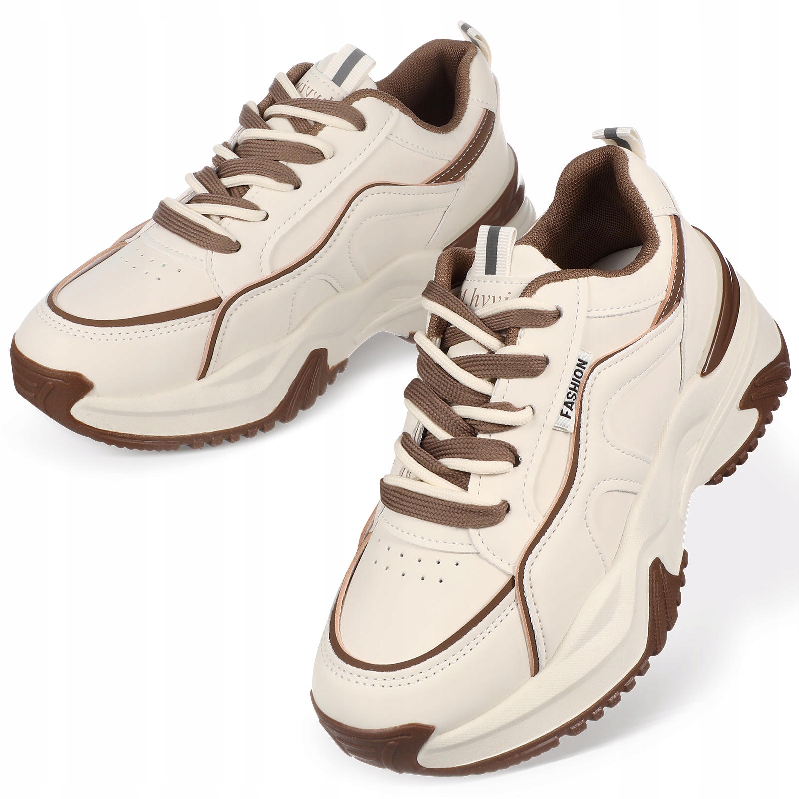 Damskie sneakersy ze skóry modne i