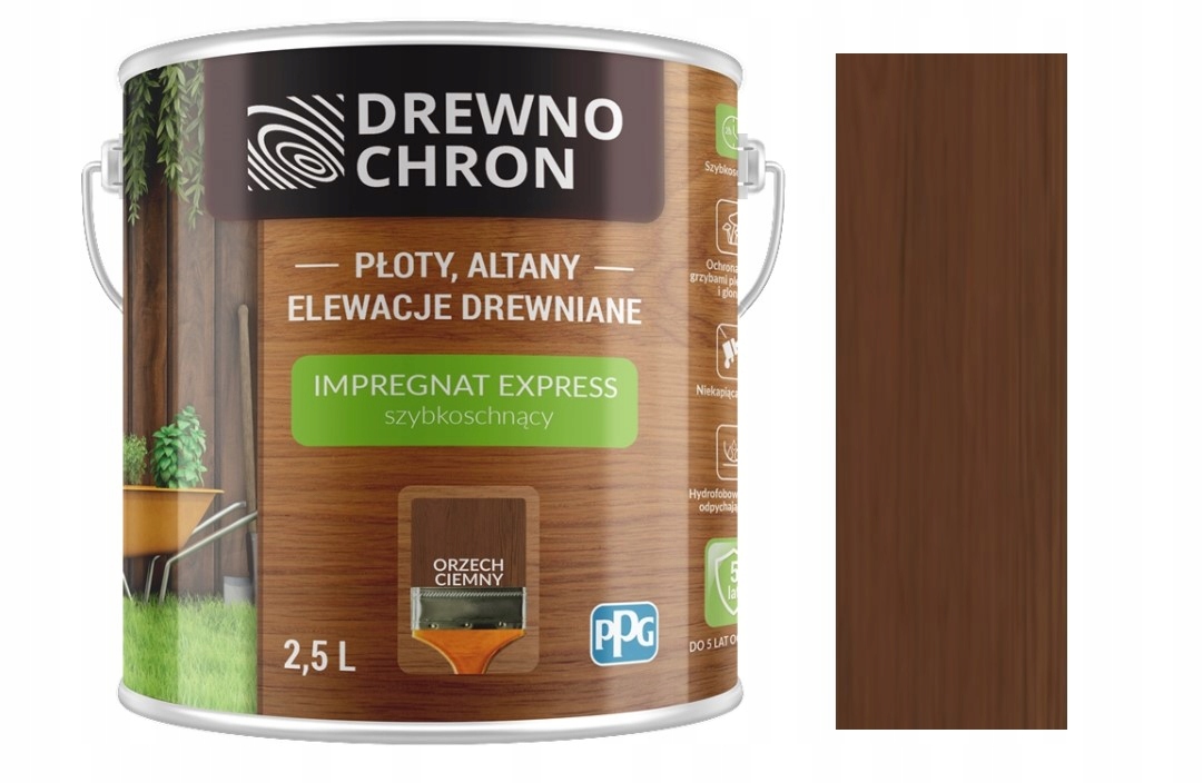 

Drewnochron Impregnat Express 2,5L Orzech Ciemny