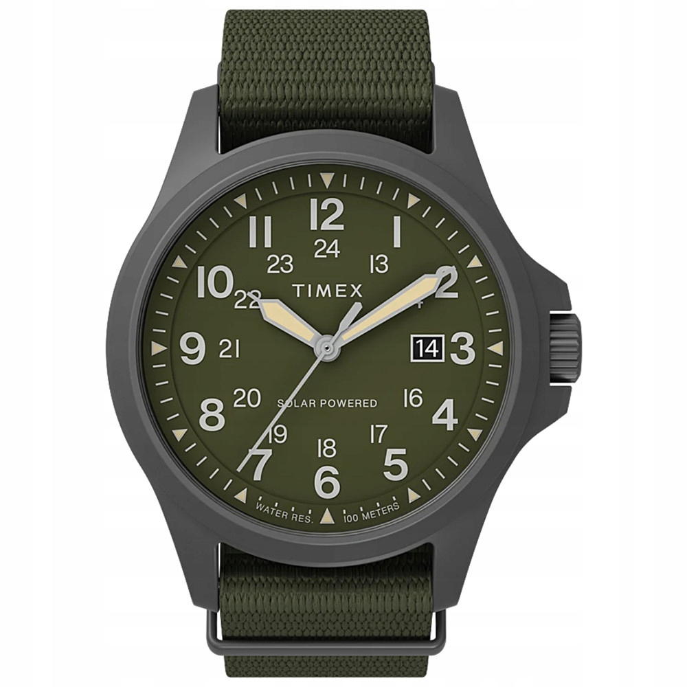 Pánské Hodinky Timex TW2V03700 zelený pásek