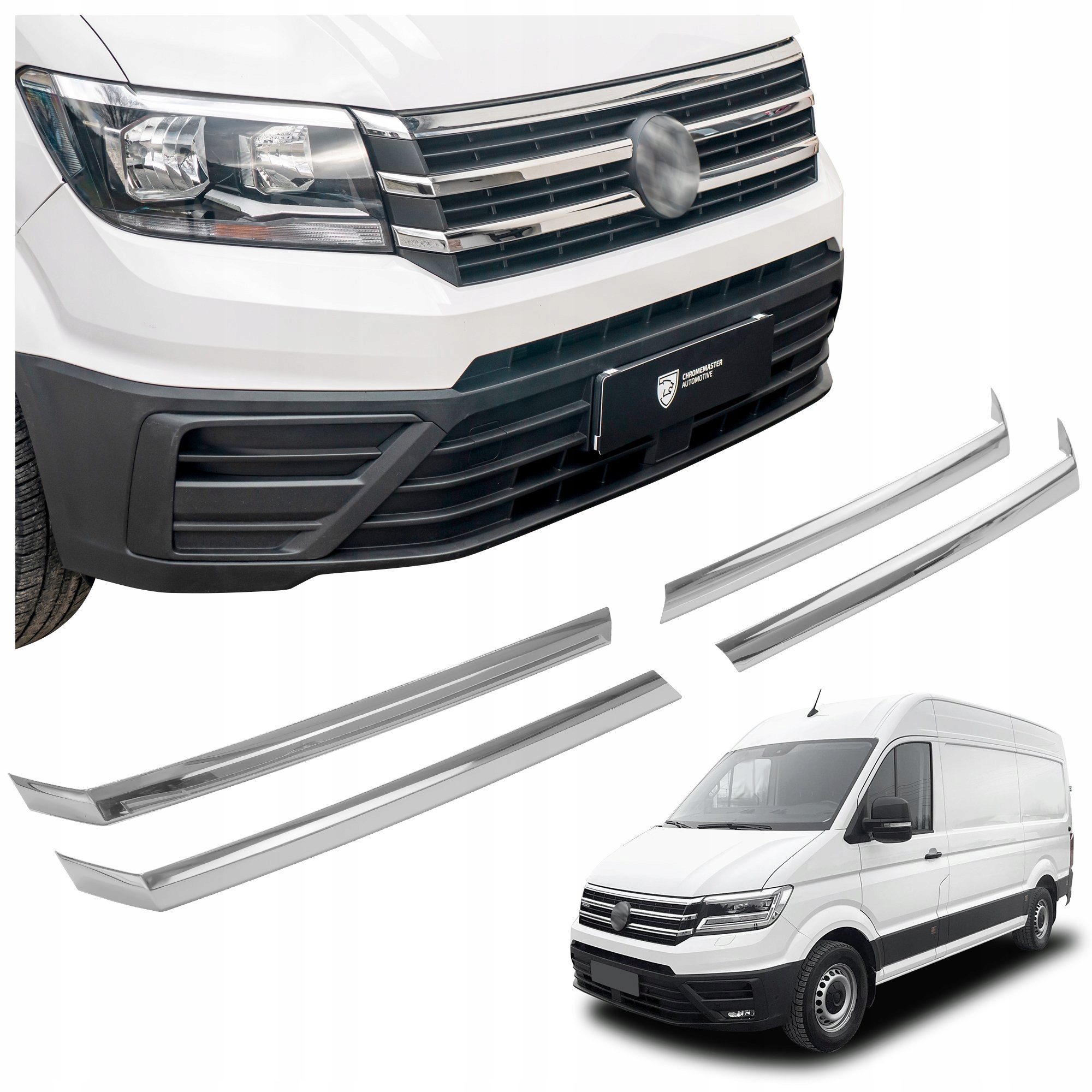 Lišty prednej kapoty grilu pre Vw E-crafter II Sy/sx/sz 2018-