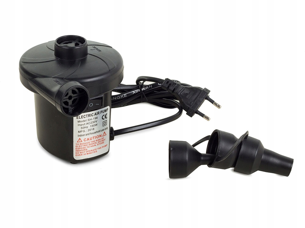 ELEKTRYCZNA POMPKA DO MATERACA PONTONU OBUSTRONNEGO DZIAŁANIA ZASILANA 230V Moc 150 W