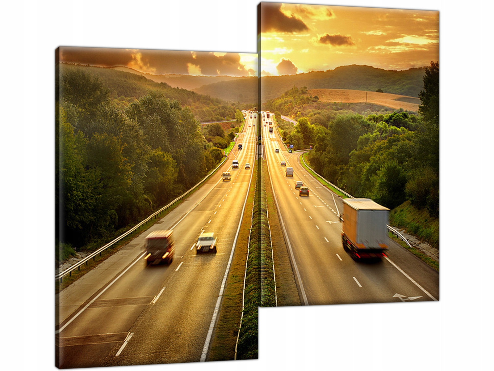 

Autostrada Transport 80x70 Nowoczesny obraz Droga