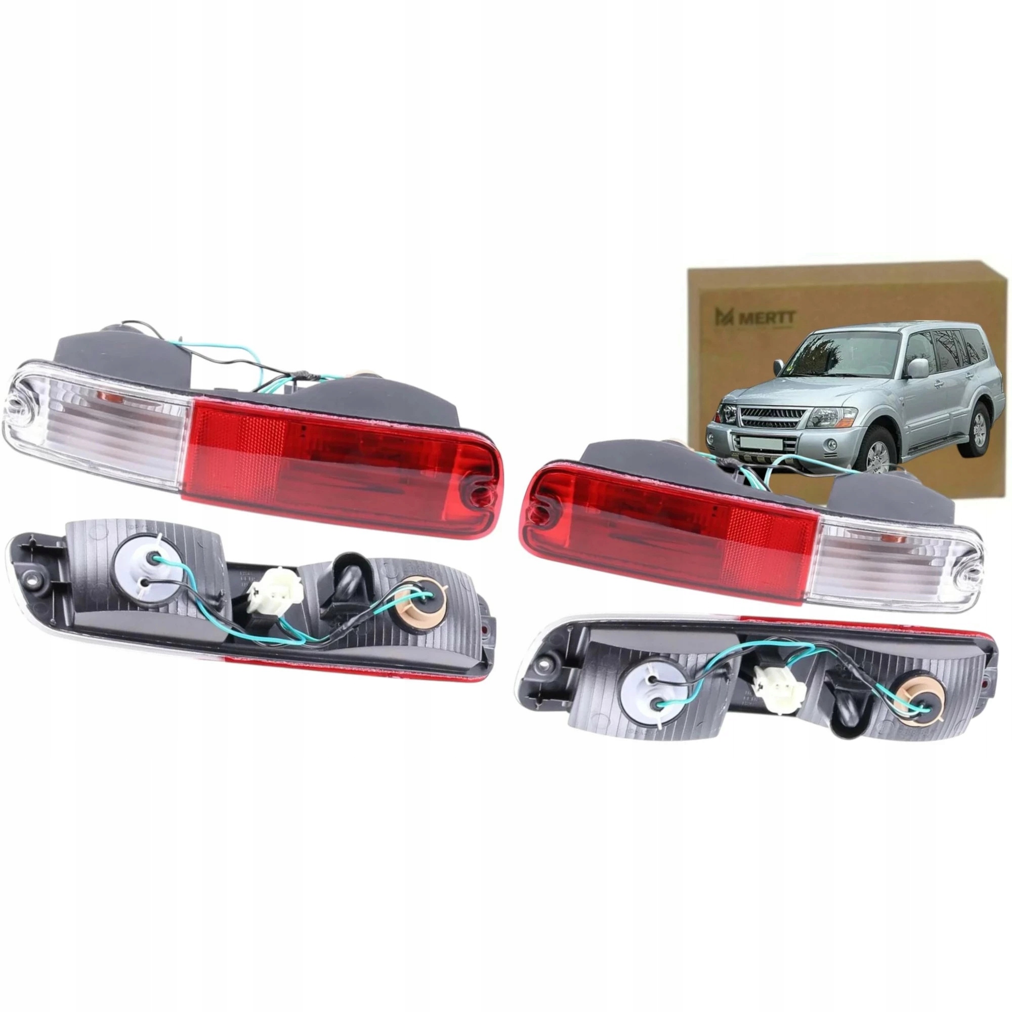 Mitsubishi Pajero 2003-2006 Zadní Lampa Spodní Levá Pravá Evropa Komplet