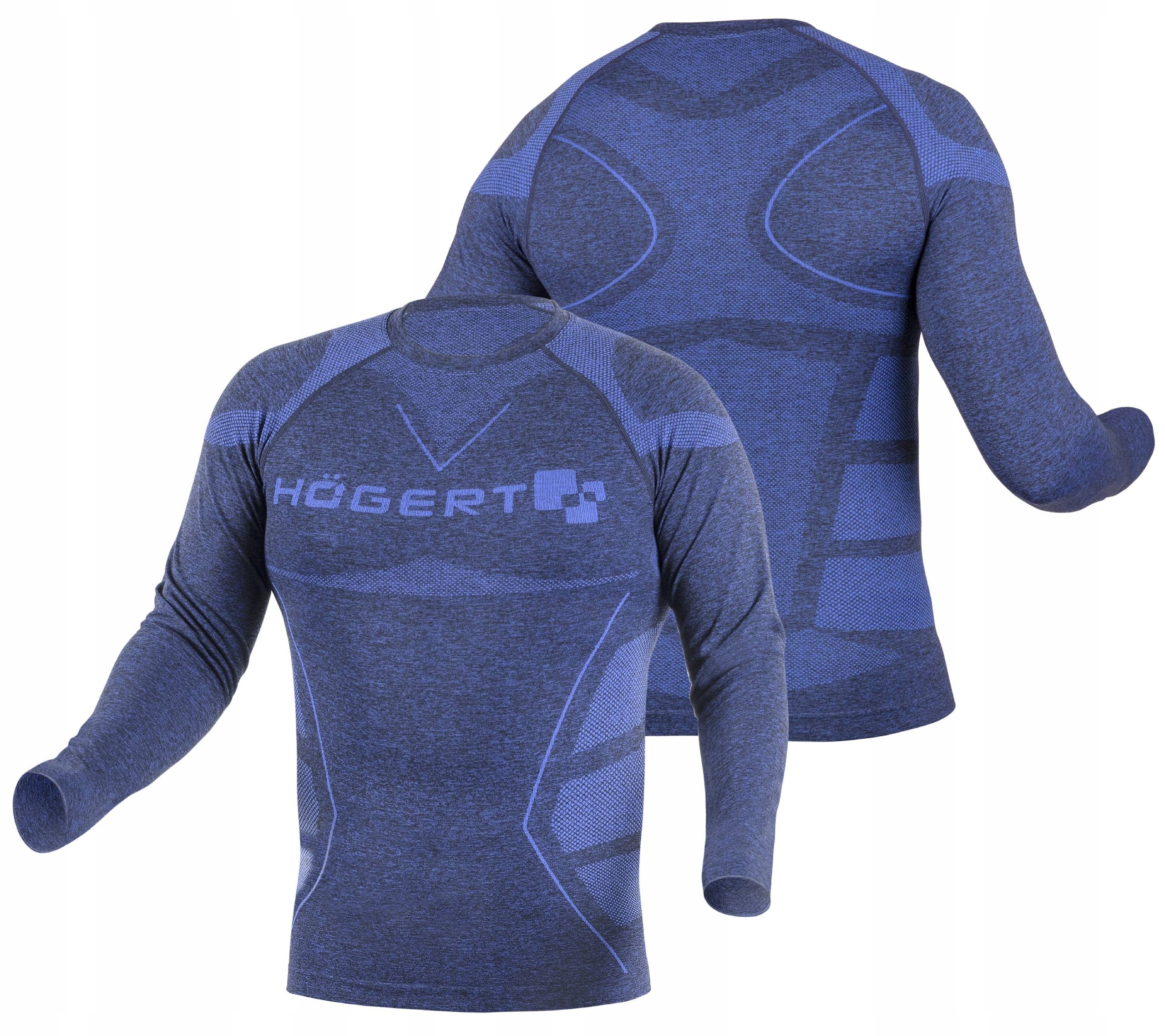 SZYBKOSCHNĄCA koszulka termiczna męska ELASTYCZNA HOEGERT NIEBIESKA M-L