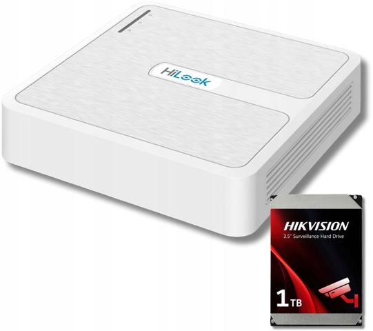 Rejestrator Ip Hilook NVR-104H-D/4P 4-kanałowy z dyskiem 1TB 4x PoE (aw)