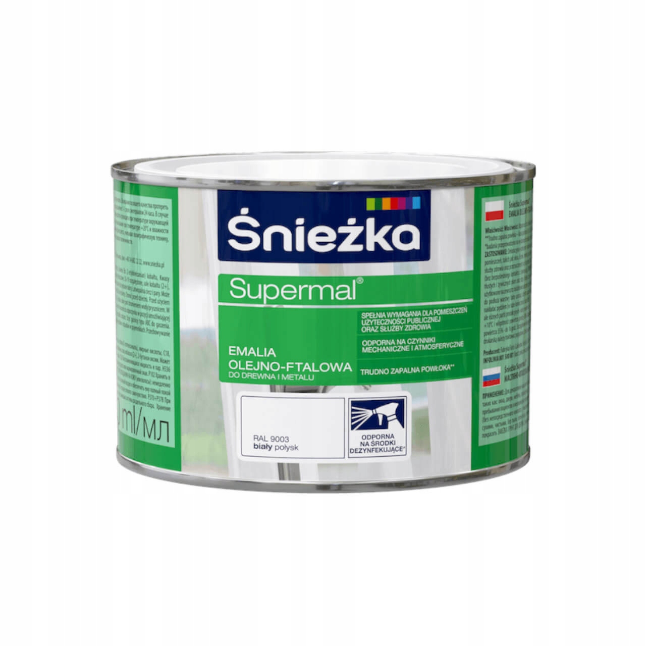 

Farba olejno-ftalowa 400ml biały połysk Ral 9003