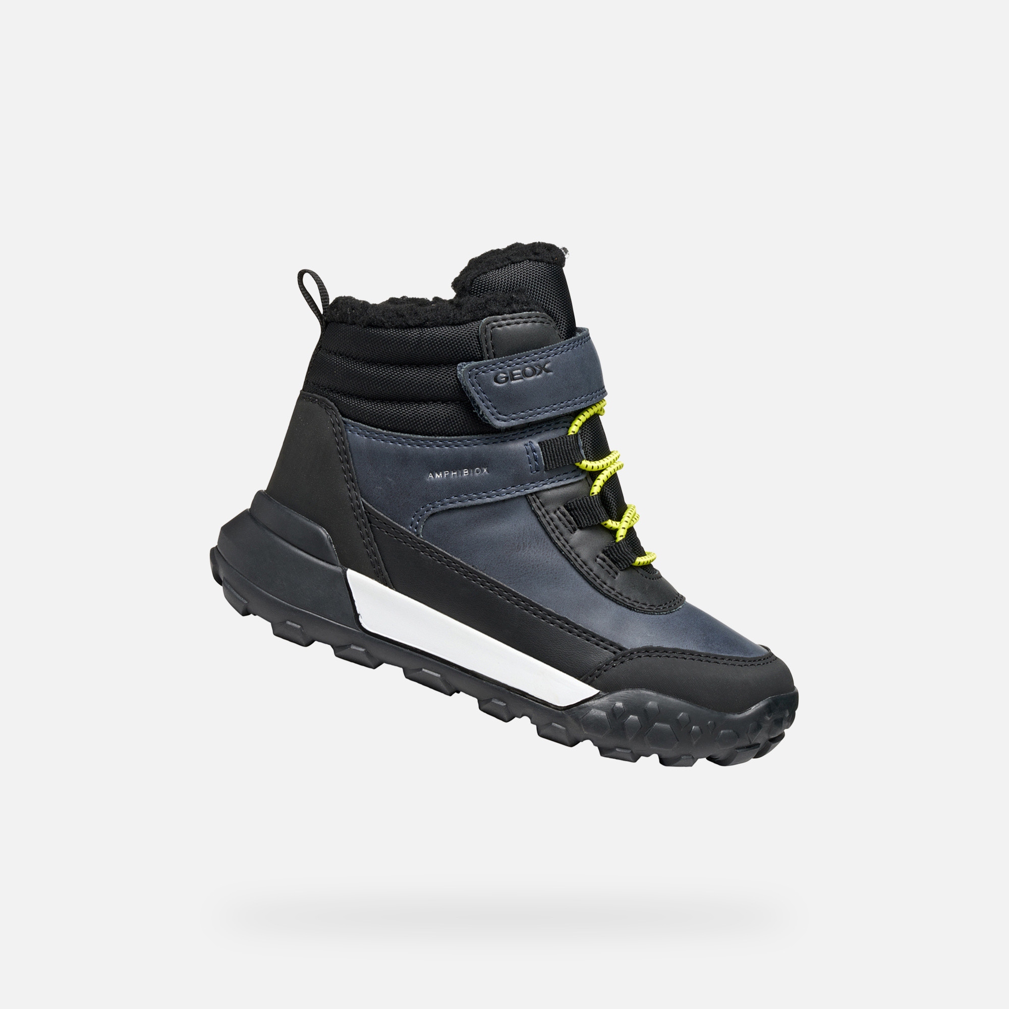 Geox Tmavě modrá chlapecká kotníková obuv Geox Trekkyup Abx