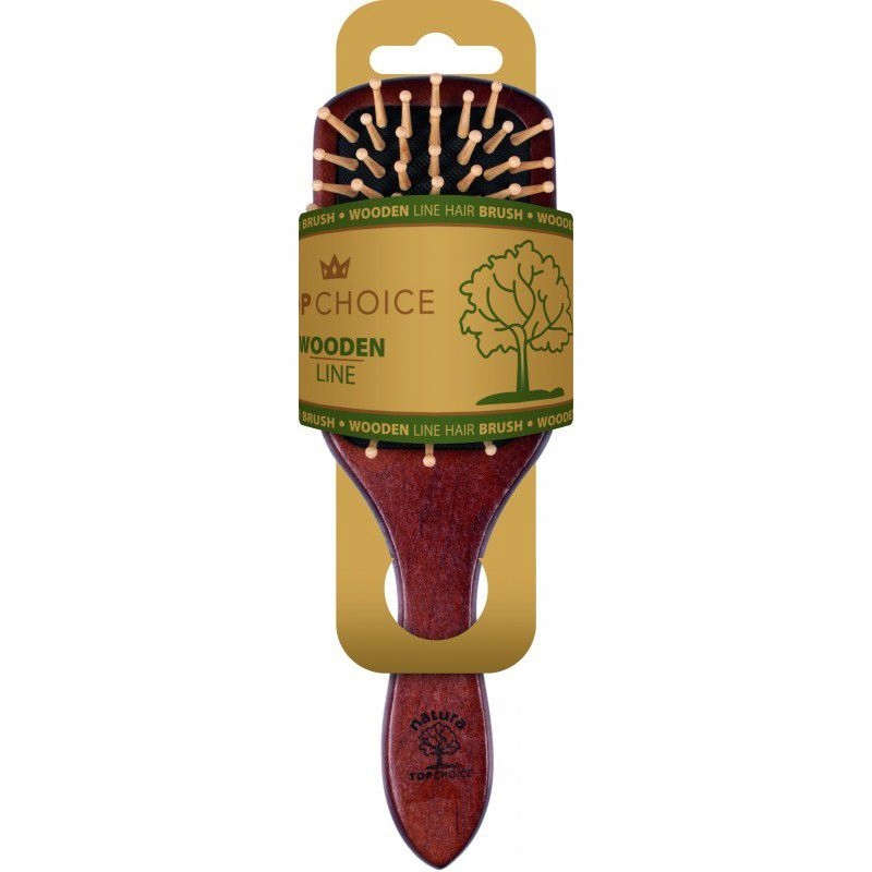 TOP CHOICE DREWNIANA SZCZOTKA DO WŁOSÓW 'CHERRY' (62223) 1 SZT.