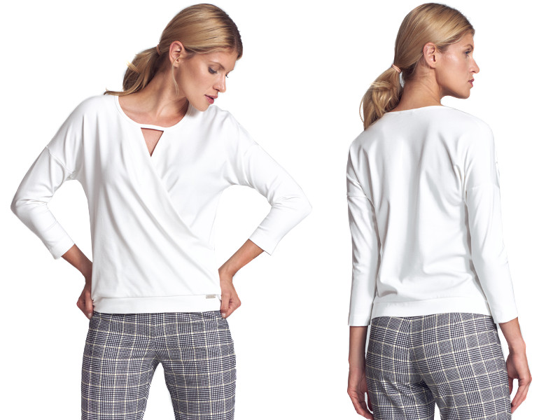 

elegancka Bluzka damska Kopertowy Dekolt 40 L