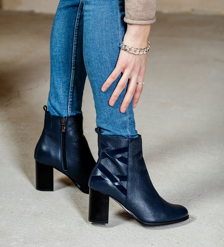 Dámské kotníkové boty Higo 2057 Námořnická Modrá 40, Námořnická Modrá