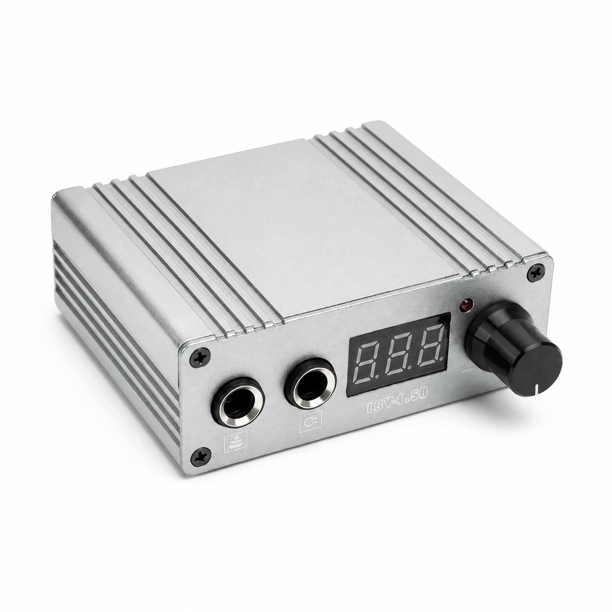 Profesionální napájecí zdroj na tetování Cast Power Supply Led 0-18V 1.5A stříbrný
