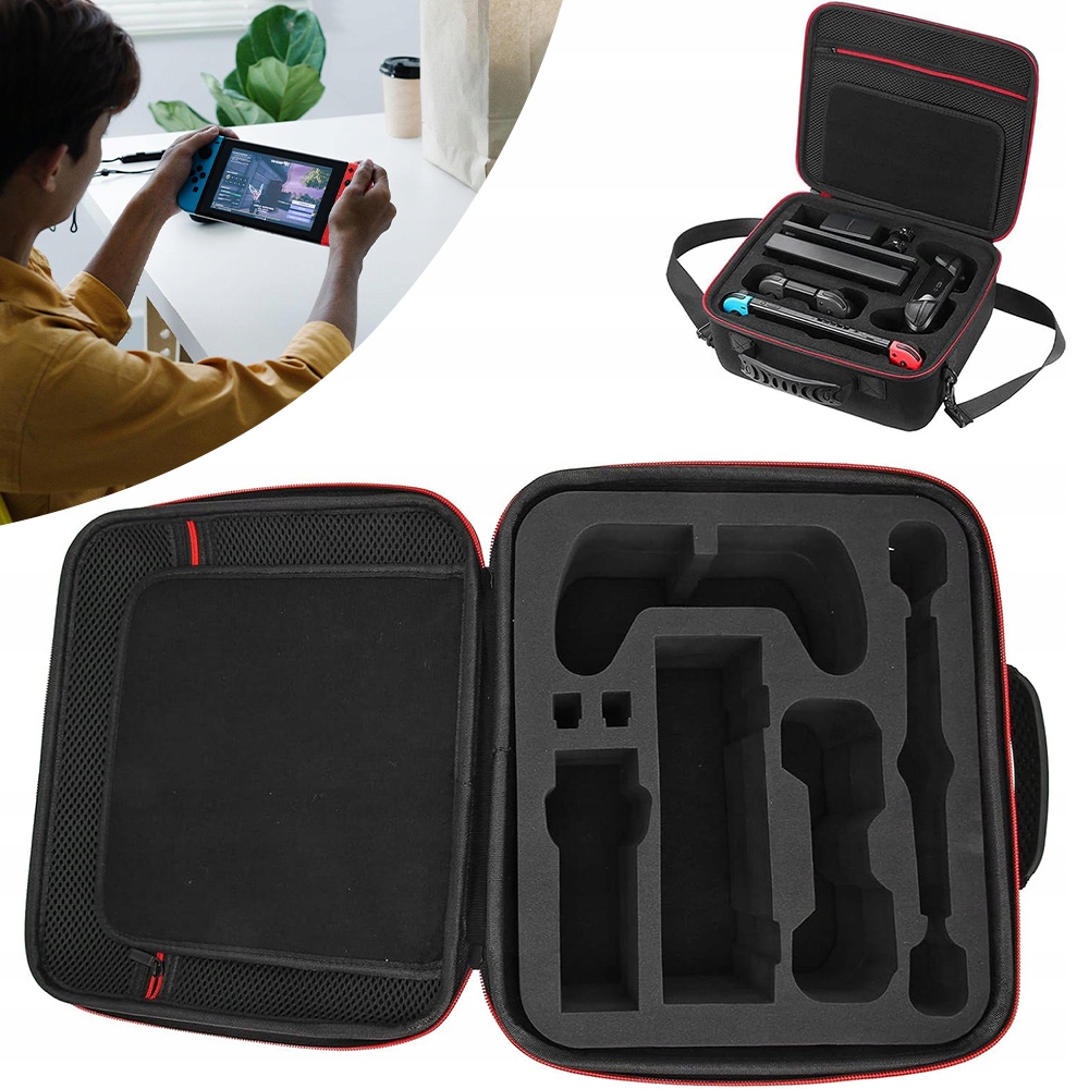 Duża Torba Futerał Etui Eva Sztywne Przenośna Dla Nintendo Switch Podróży