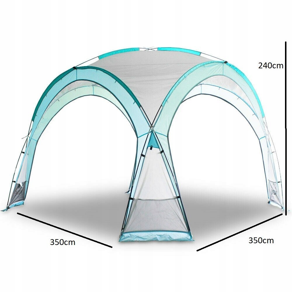 Różowy Namiot Ogrodowy 3,5x3,5m Długość 3.5 m