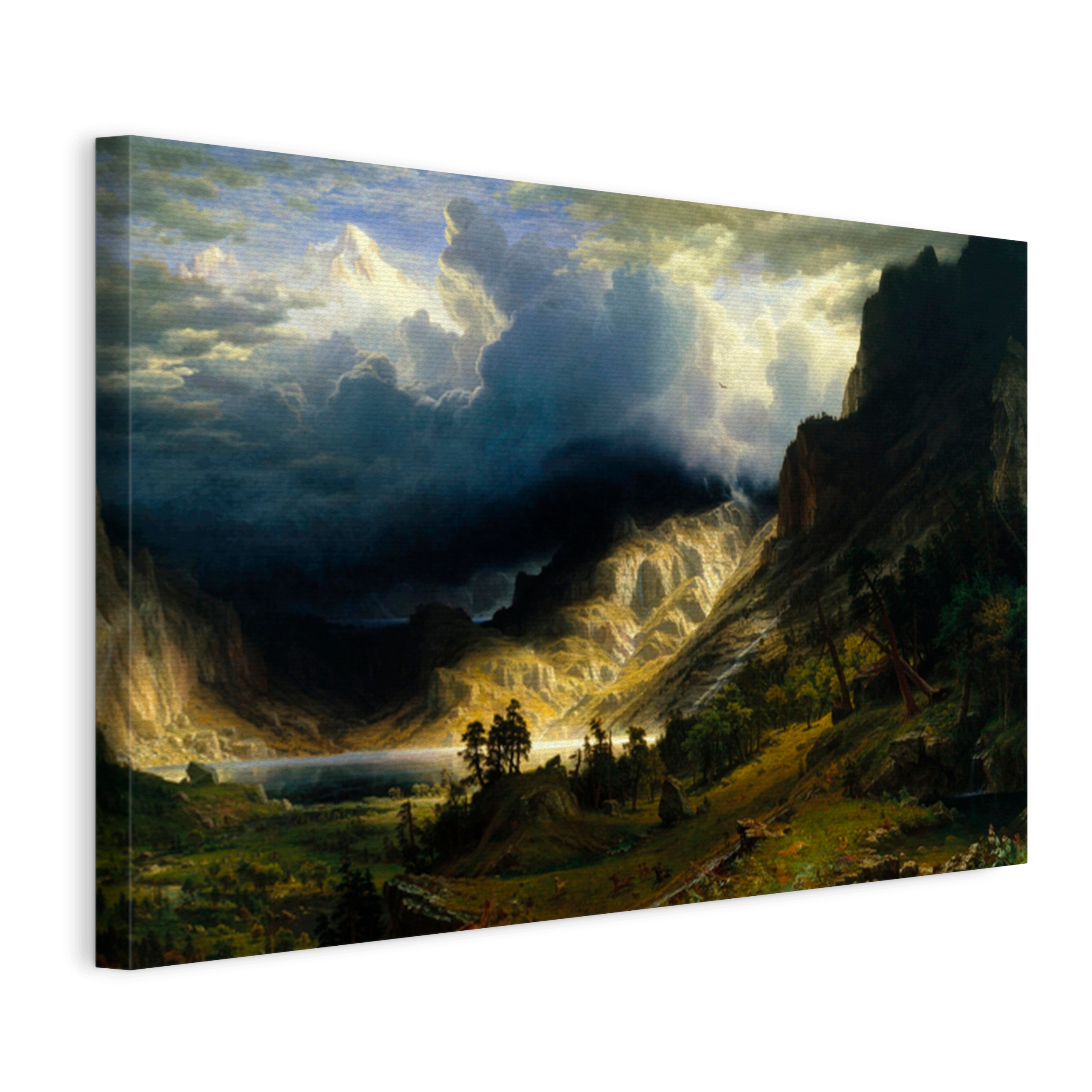 Obraz Na Plátne Albert Bierstadt Búrka V Skalnatých Horách 120x80