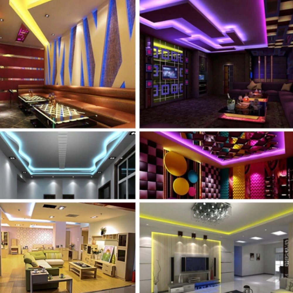 TAŚMA LED SMD WODOODPORNA 5M RGB KOLOROWA + PILOT Kod producenta LISTWA DO DOMU PREZENT KOLOROWA TAŚMA LED