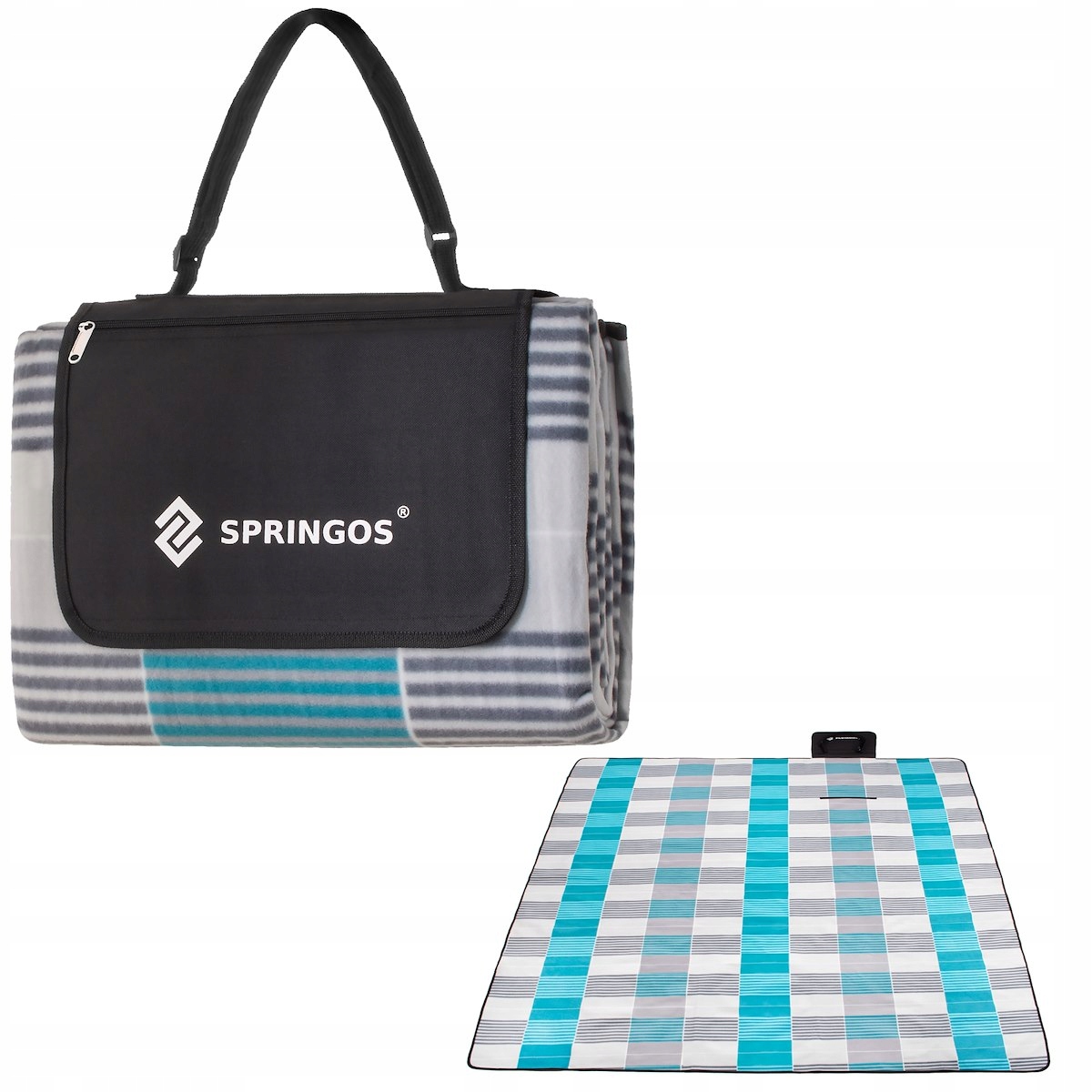 

Koc Piknikowy Z Izolacją Plażowy 200x240 cm Mata