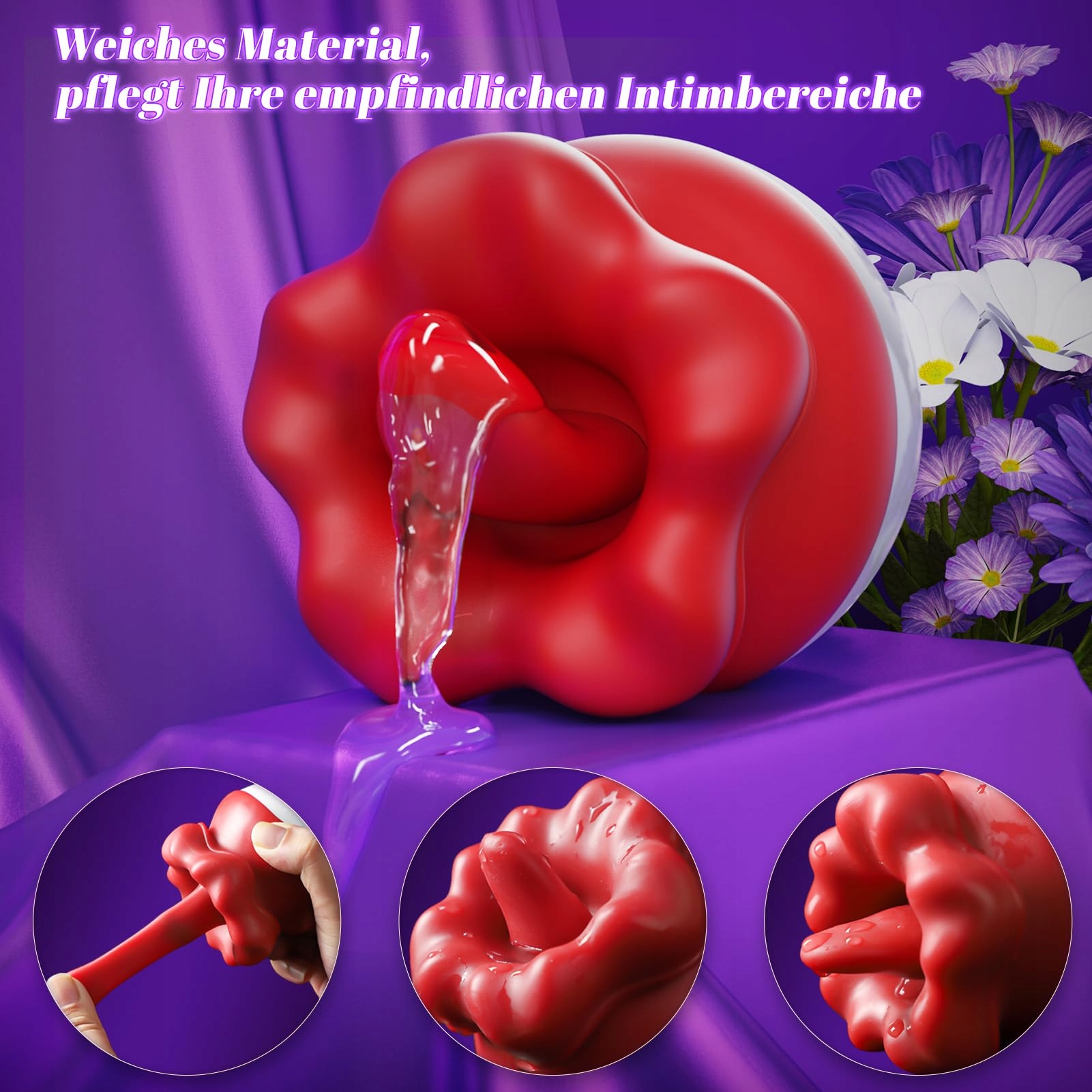 DILDO VIBRATOR DLA KOBIET Z 10 TRYBAMI WIBRACJI DO STYMULACJI KLITORIS — miniatura 6