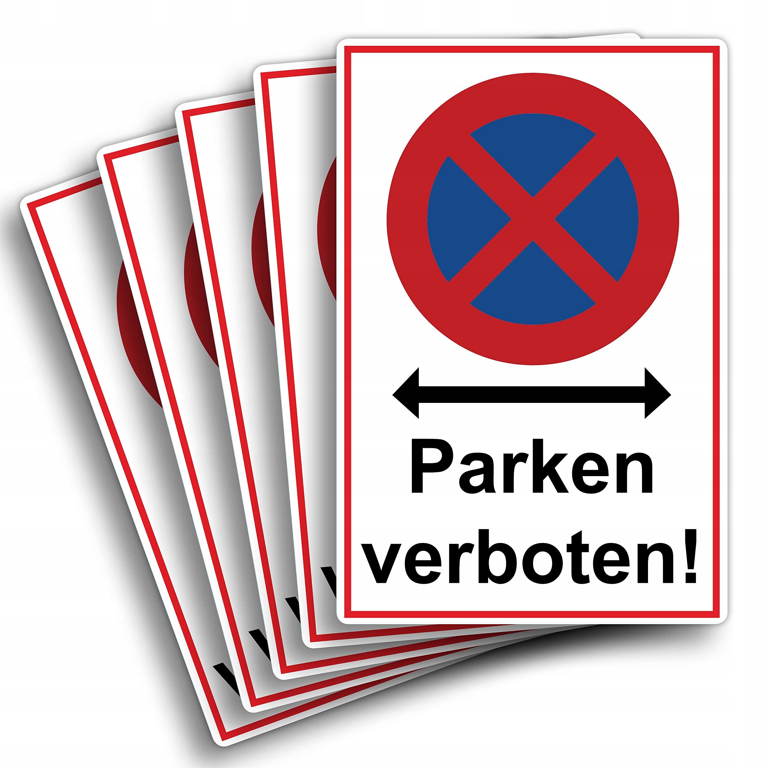 5 sztuk absolutny zakaz trzymania parkowania