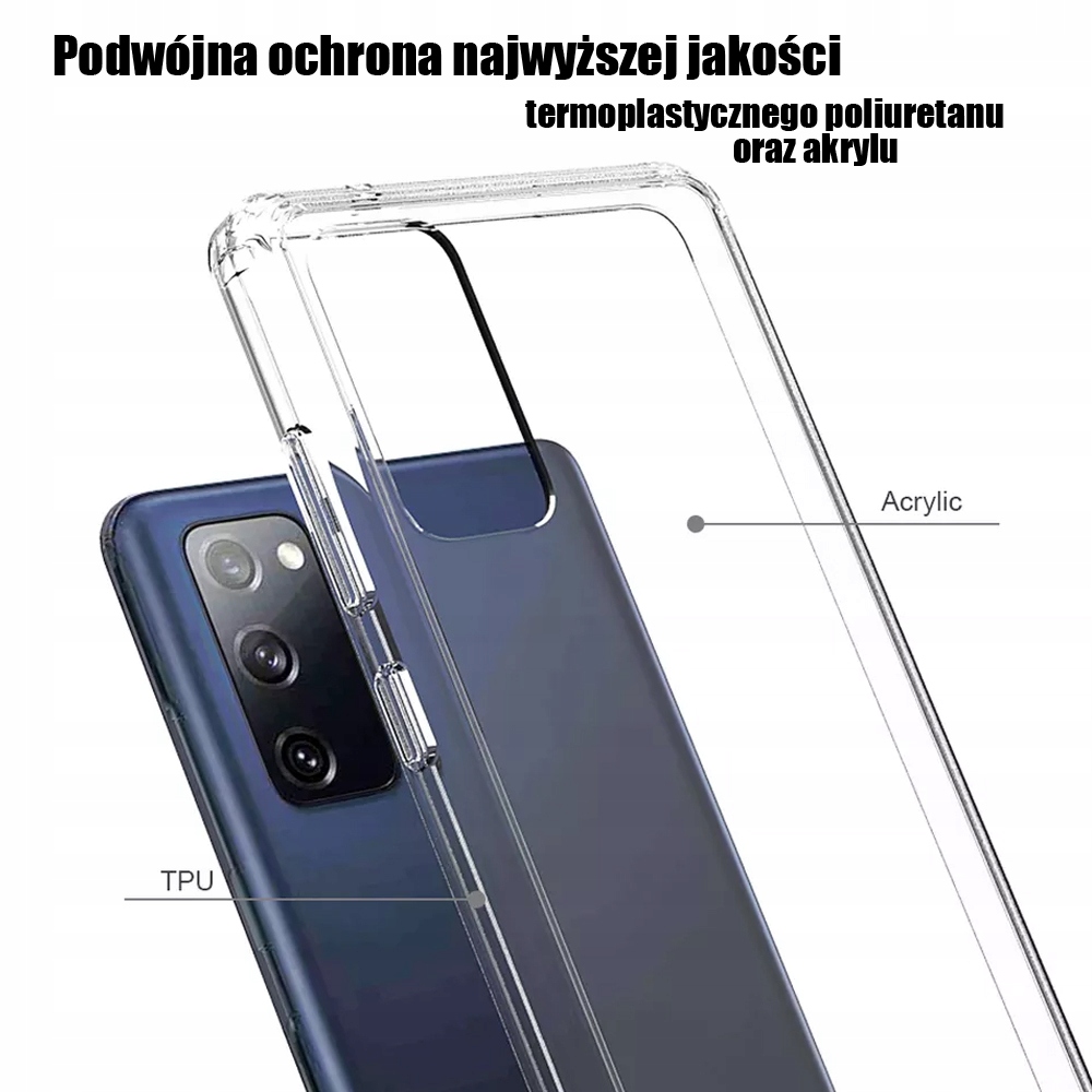 Etui pancerne Ultra do Samsung S20 FE + SZKŁO Kolor bezbarwny