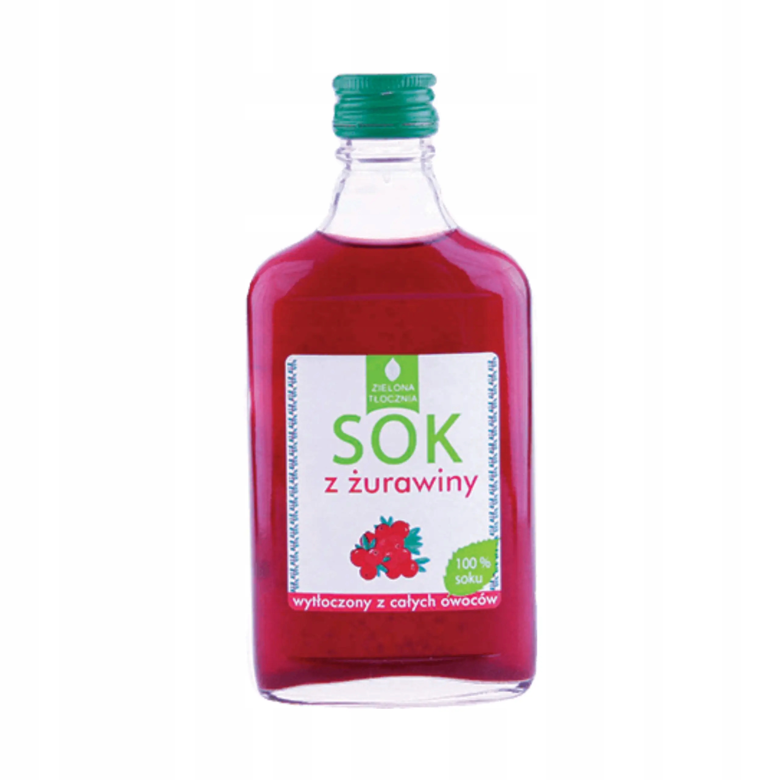 

Sok Tłoczony z żurawiny 200 ml Zielona Tłocznia