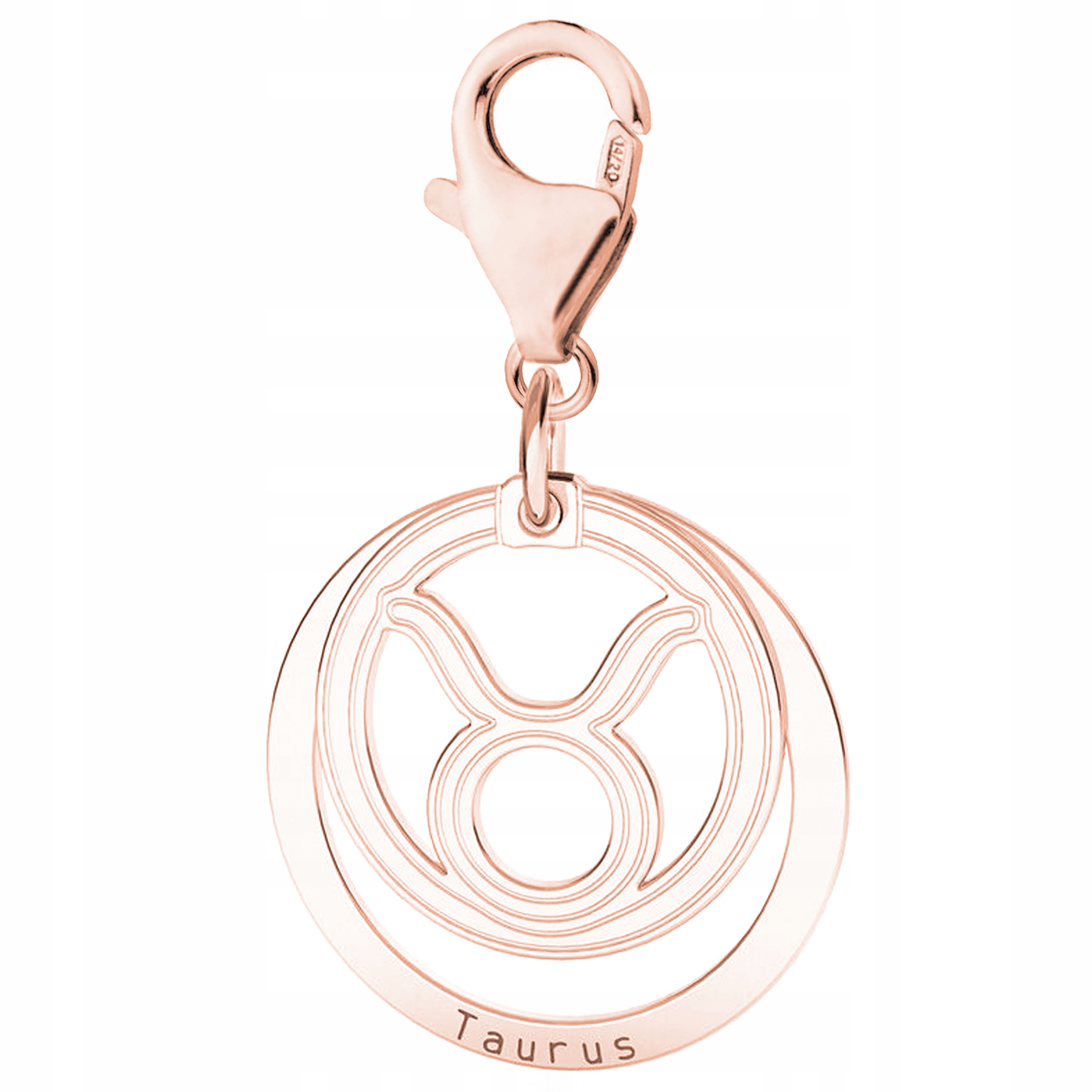 Přívěsek Znamení Býk růžové zlato stříbro 925