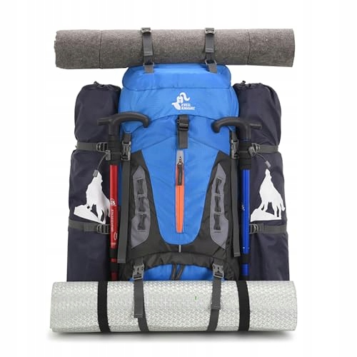 BSEASH Wodoodporny Lekki Plecak 60L Na Wędrówki Camping Podróże — miniatura 8