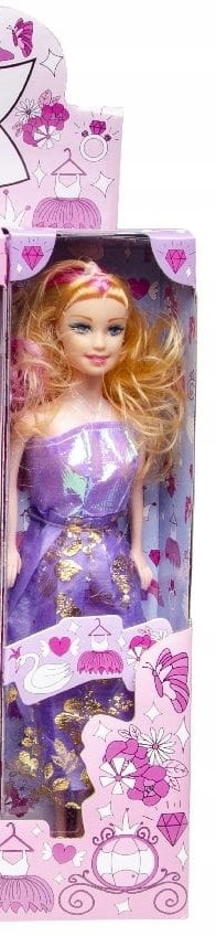 Lalka Amelia 26cm w sukience Modna lala mix wzorów