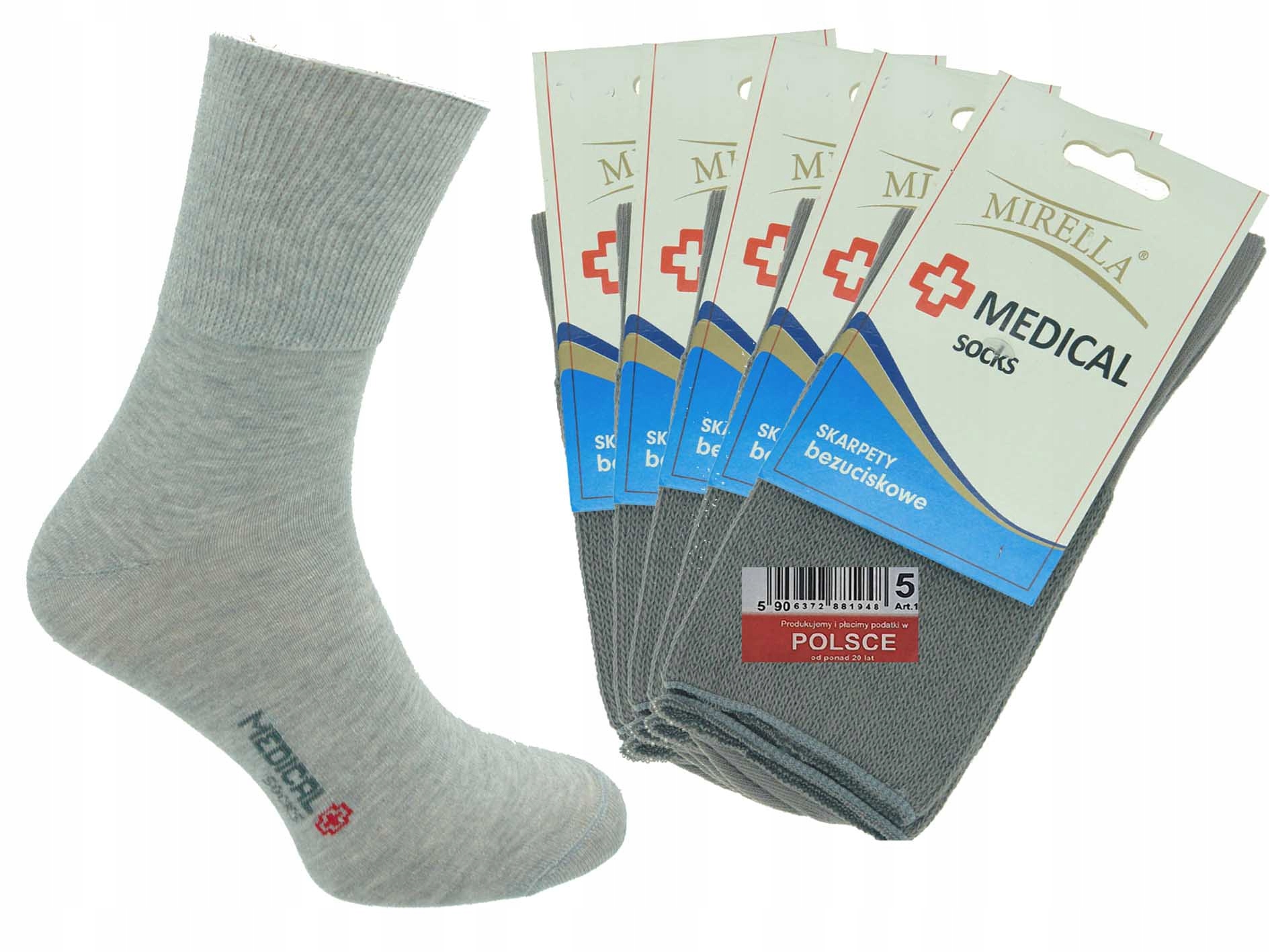 

Skarpety zdrowotne Medical 35-37 Melanż 5-pak
