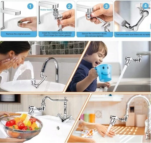 PRZEDŁUŻKA DO KRANU BATERII PERLATOR WYLEWKA 1080° Kod producenta 897uyy