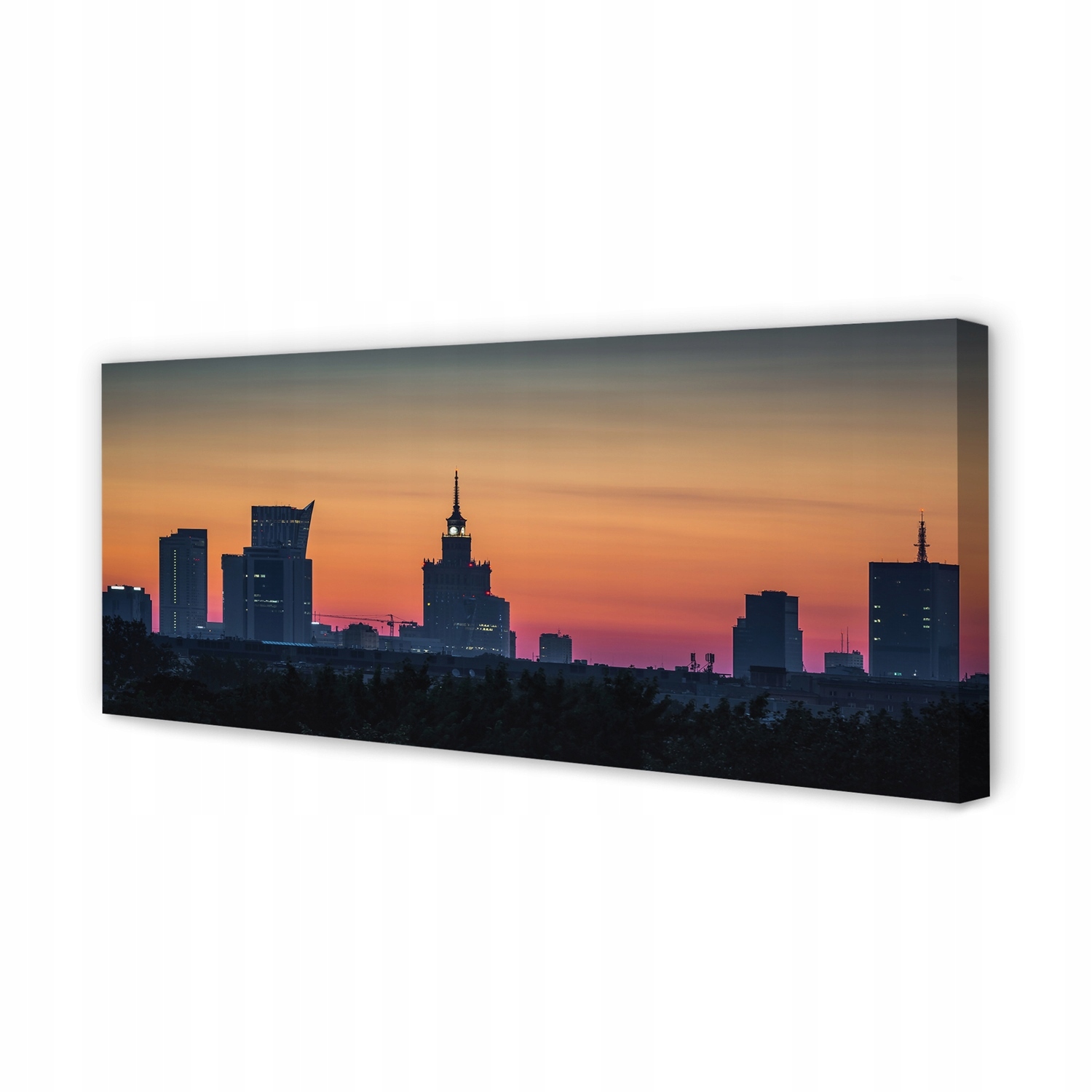 Foto obraz na plátně Varšava panorama 125x50 cm