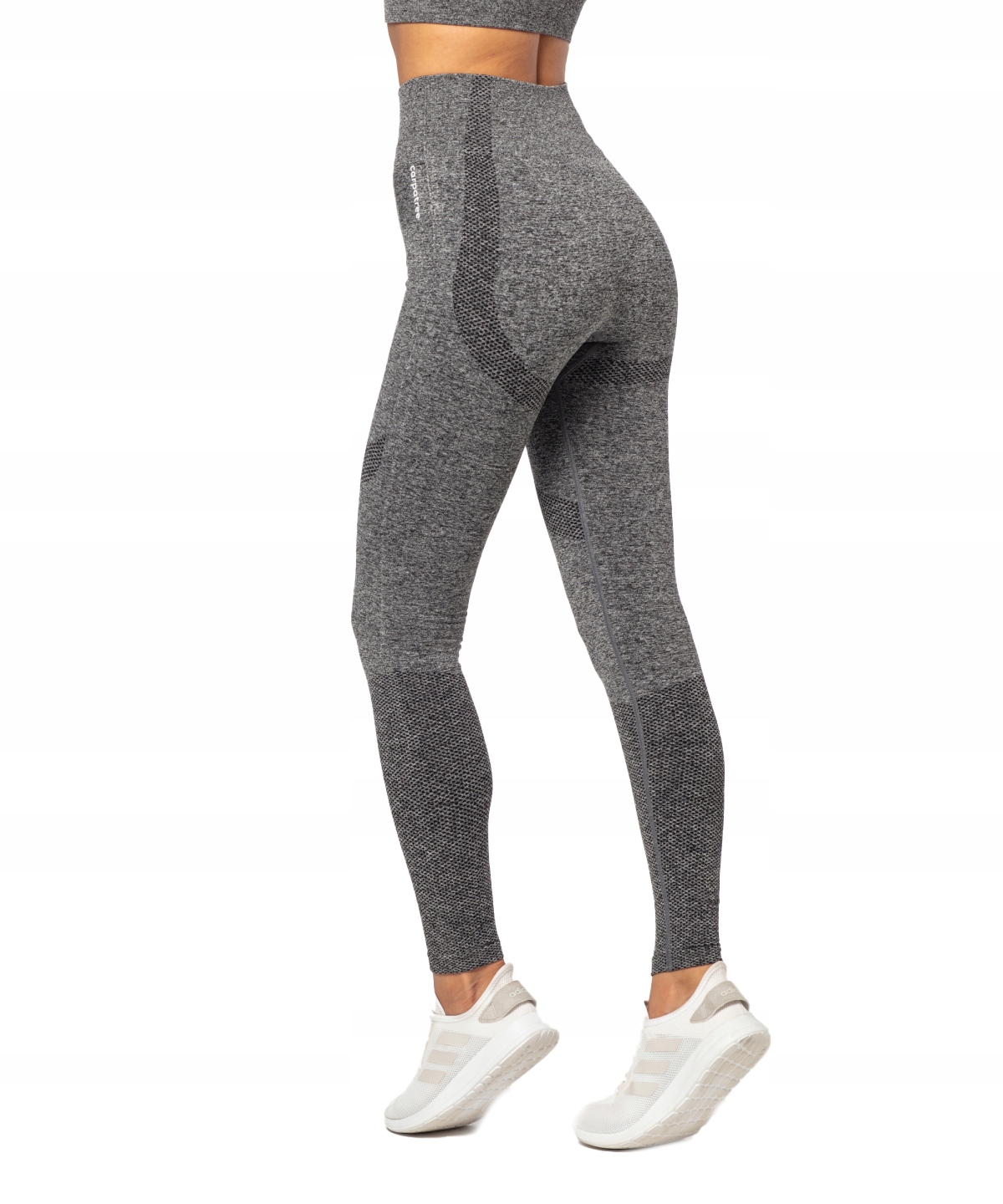 Legginsy damskie szare wysoki stan bezszwowe Xs