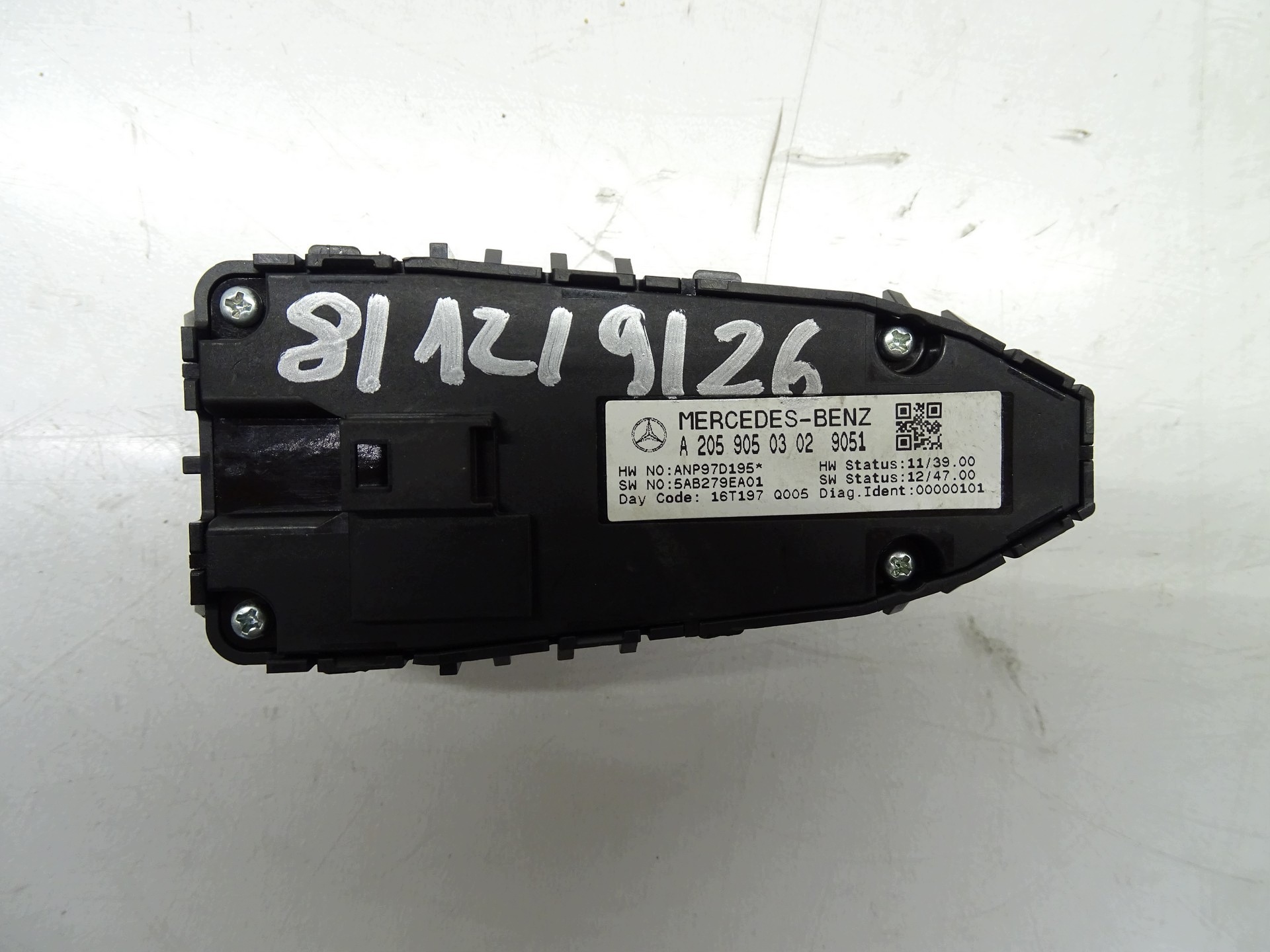 PANEL mirror control switch and of the window MERCEDES W205 A2059050302